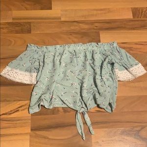 floral off shoulder blouse